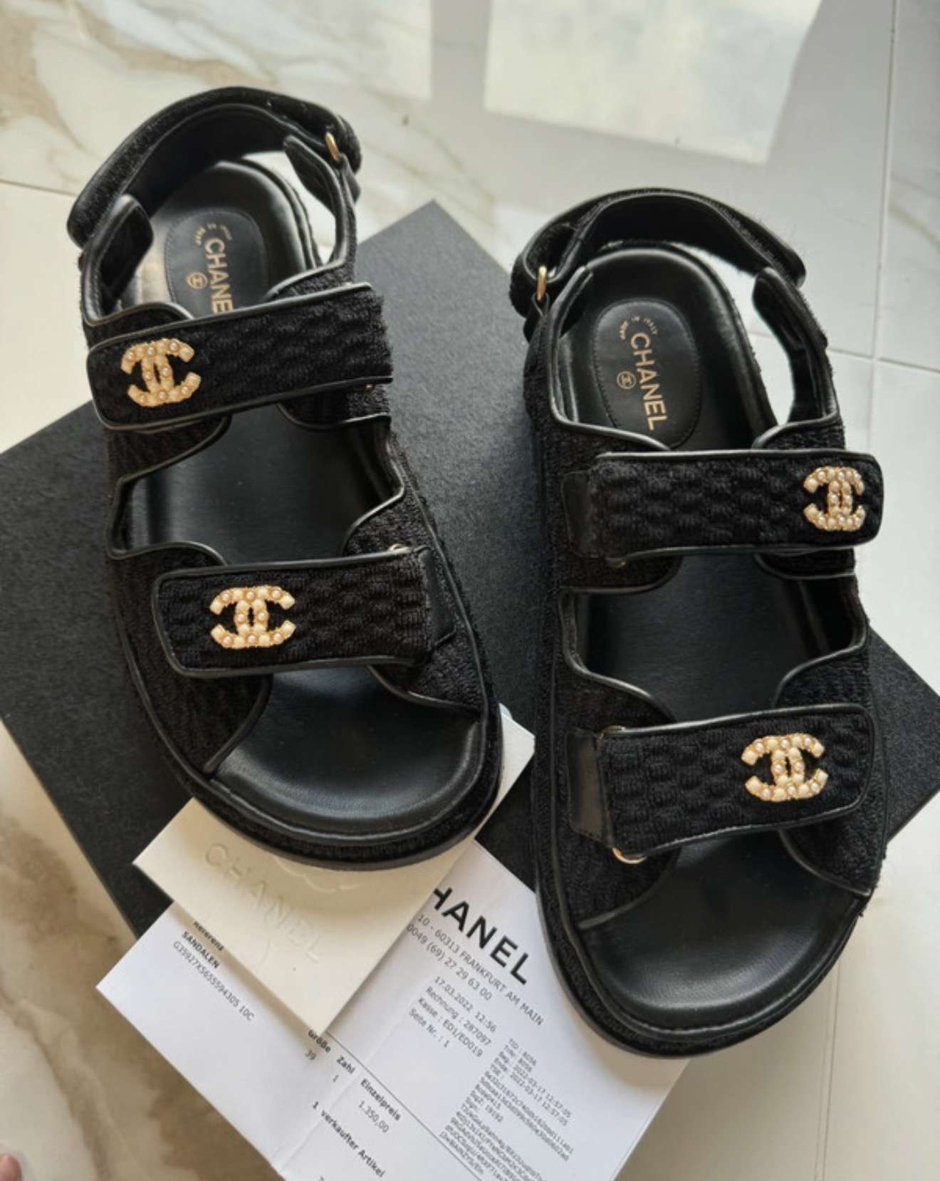 Chanel sandalky