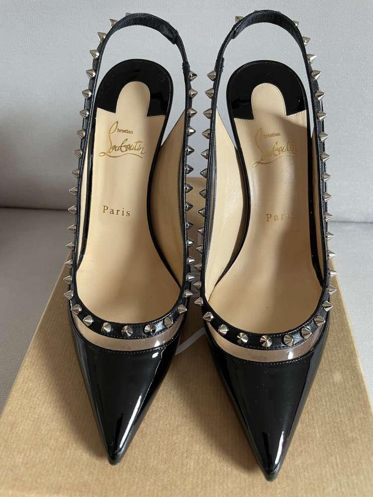 Christian Louboutin Brigadine 100 patent/pvc