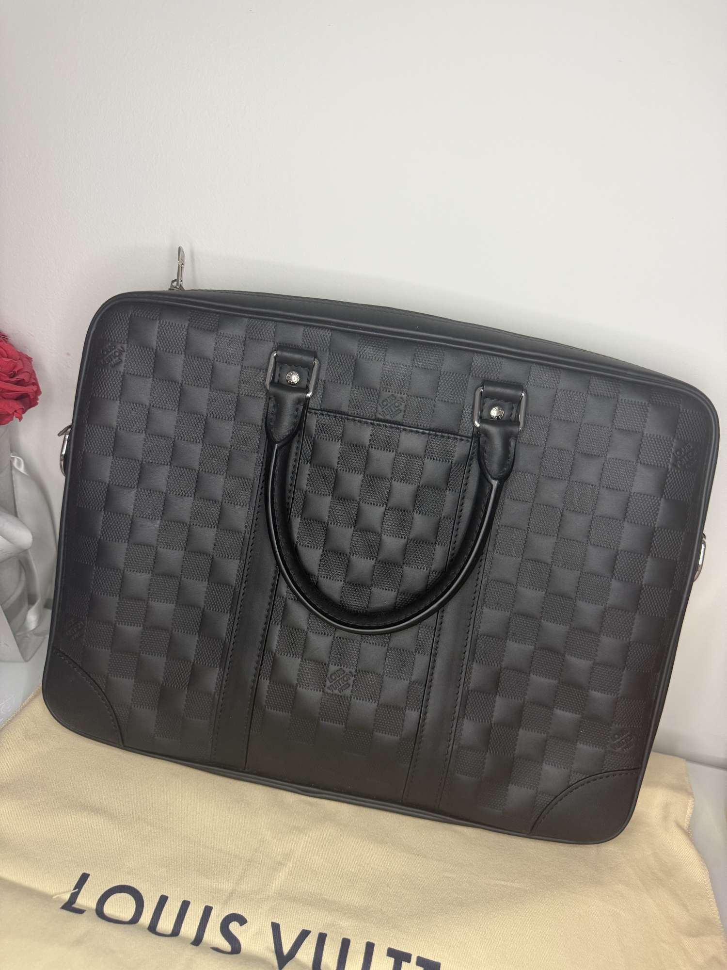 Louis Vuitton Porte-Documents Voyage — Damier Infini Leather 🖤