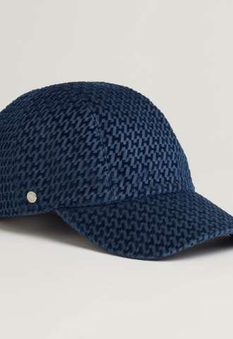 https://www.vipluxury.sk/Hermès Cap Davis Velvet námornícka modrá s vzorom „H“