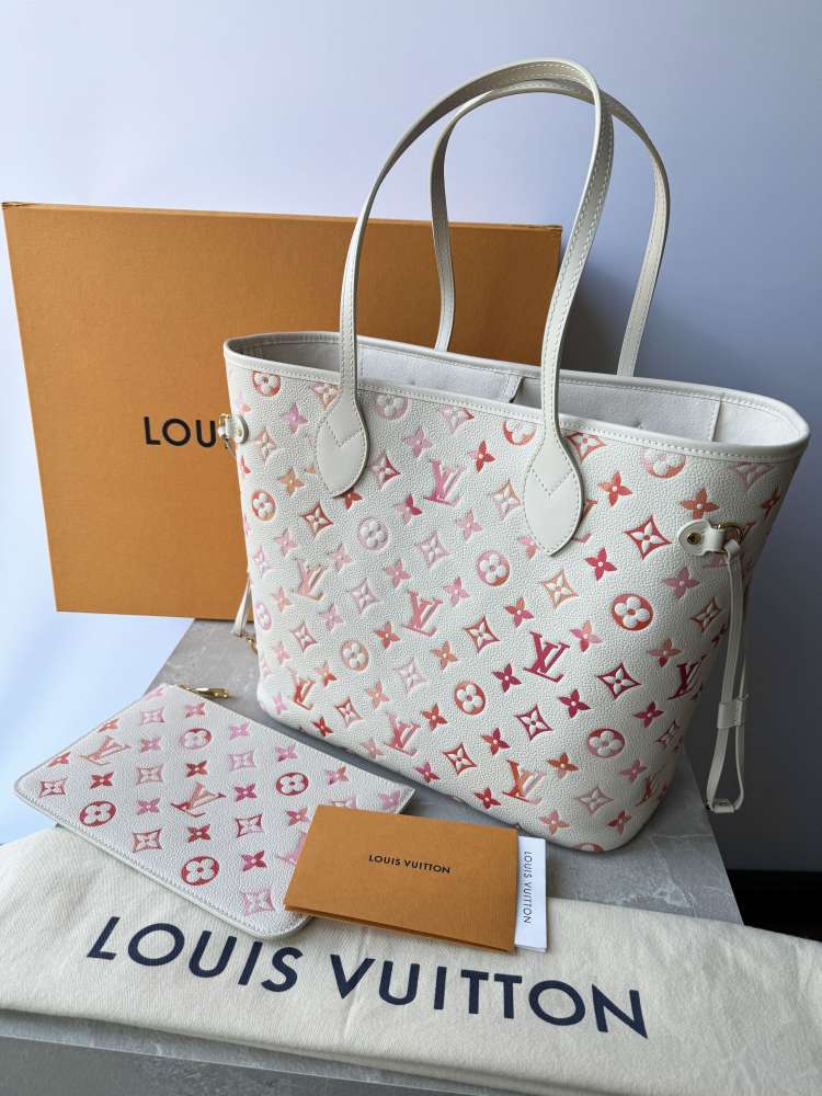 LOUIS VUITTON Neverfull MM Sunrise Aquarelle kabelka taška