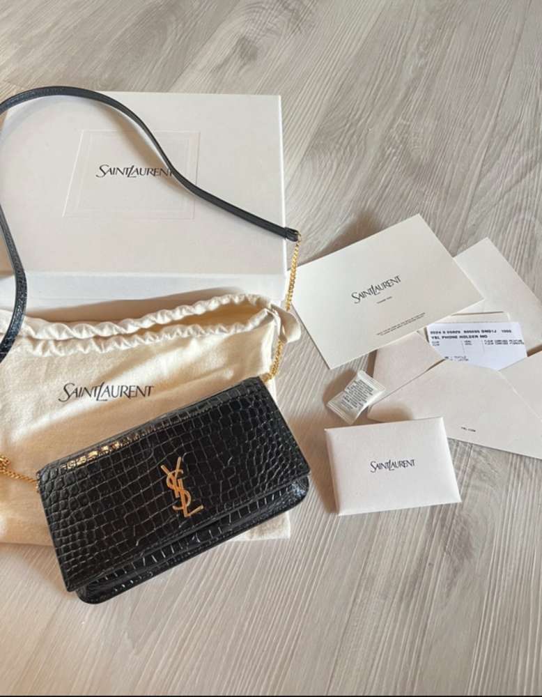 YSL crossbody - na mobil walletka