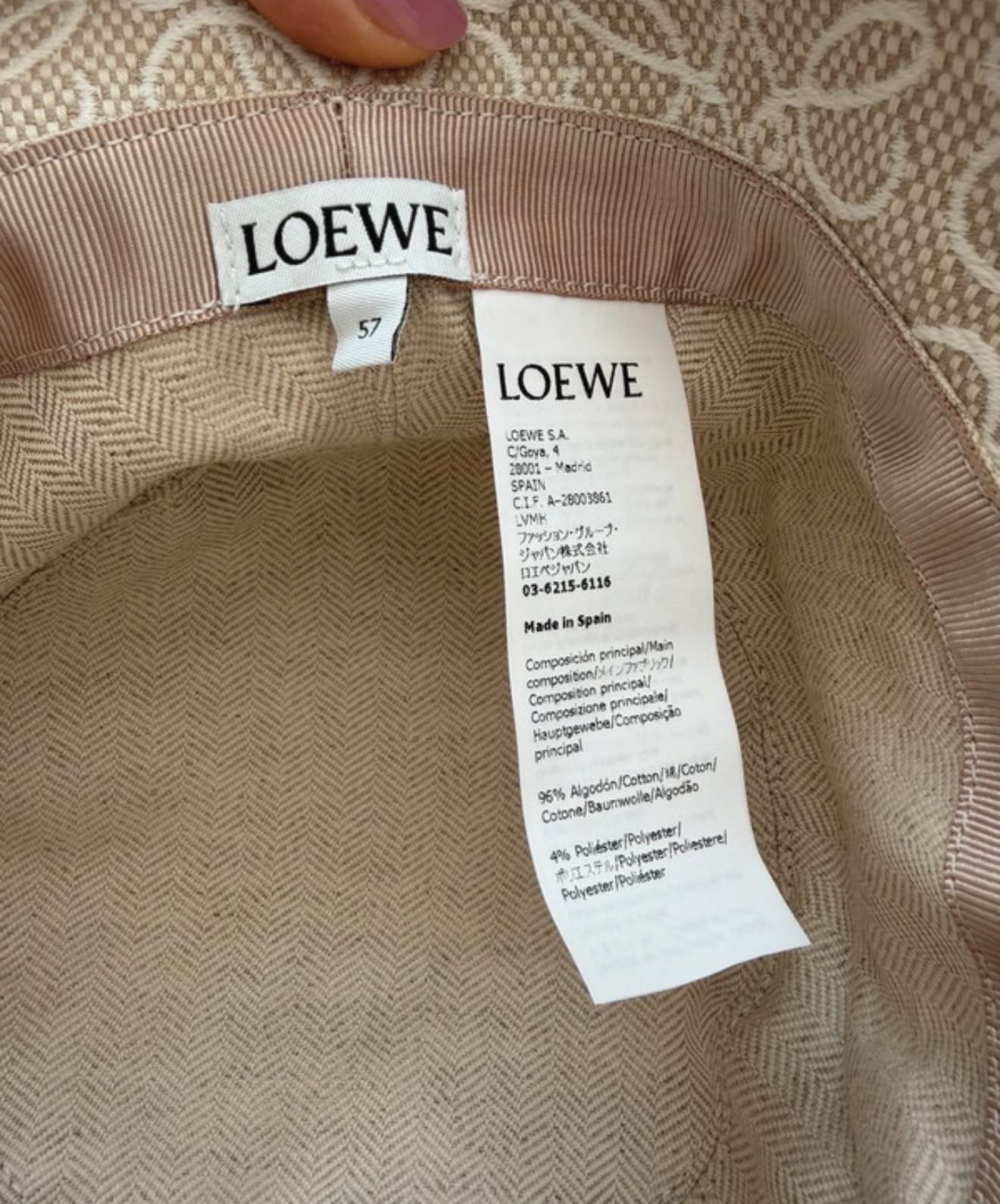 LOEWE klobúk