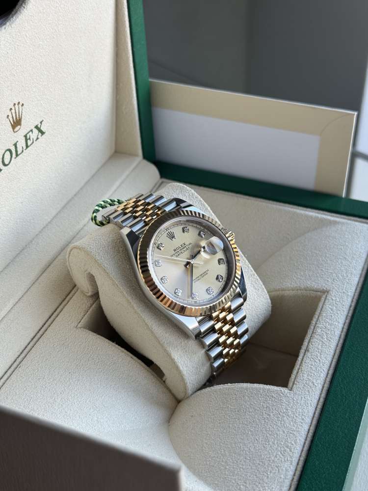 Hodinky Rolex DateJust 41 Diamond ciferník Full set Zaruka 2028