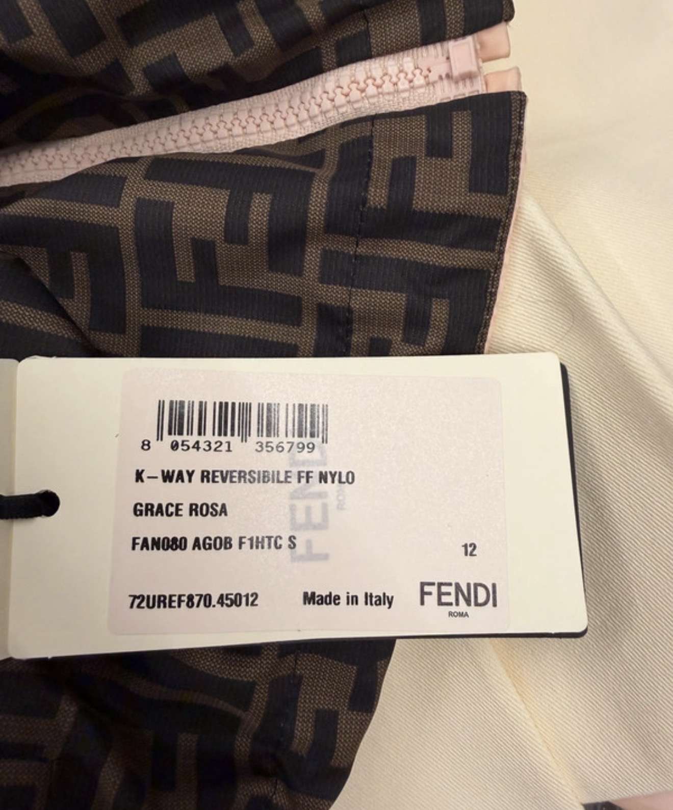Fendi obojstranná Bunda