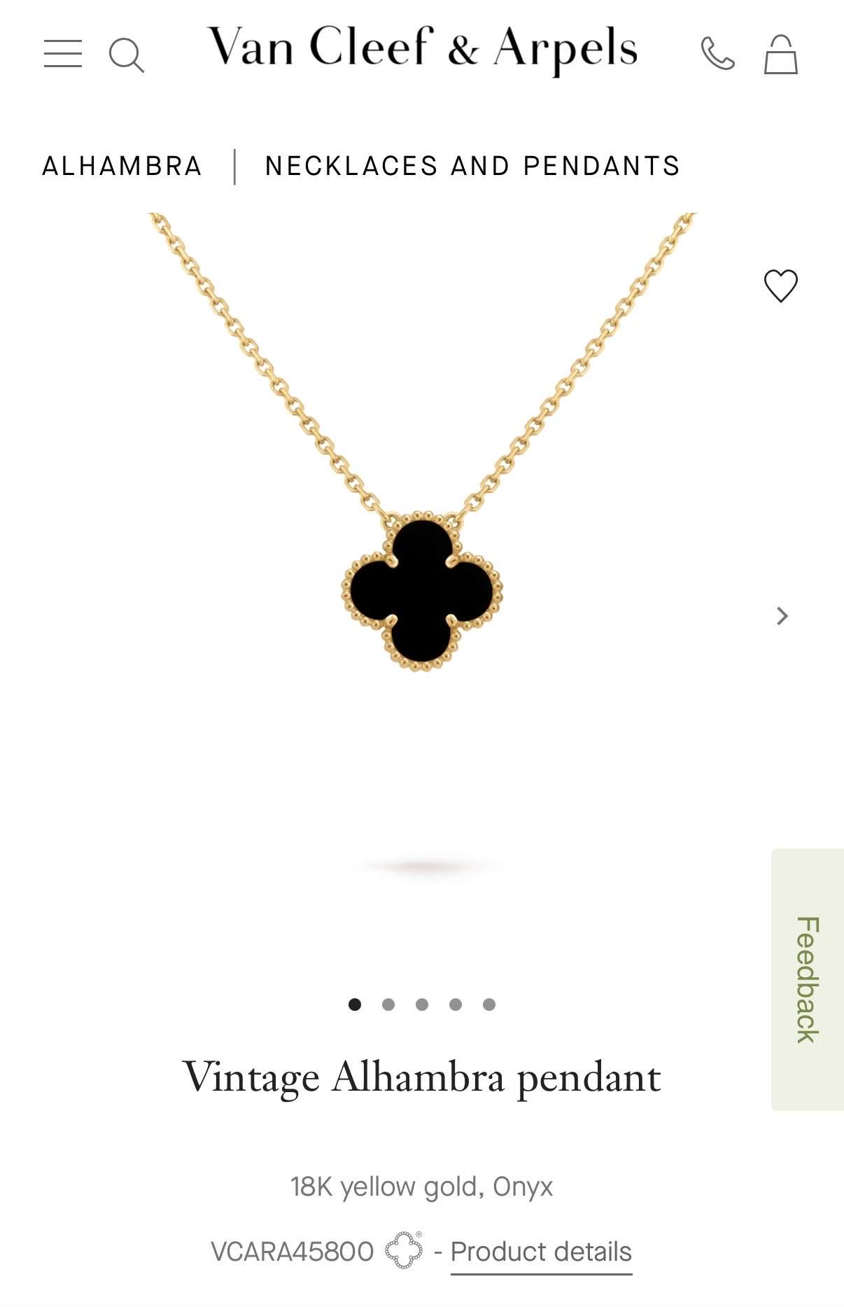 Van Cleef & Arpels Vintage Alhambra nahrdelník