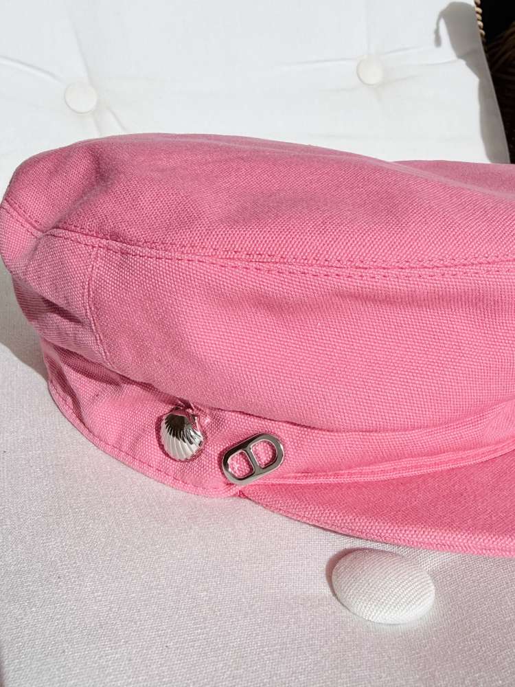 Hermès baretová čiapka Giulietta rose azalée 59