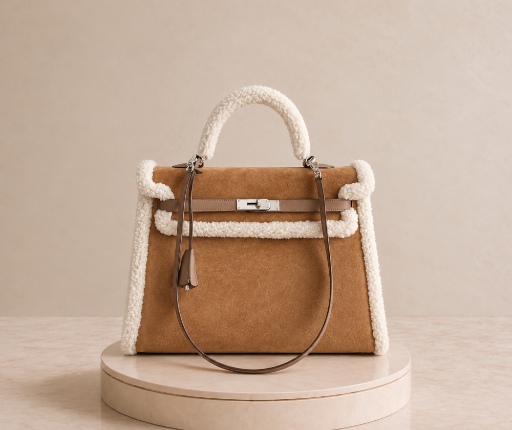 Hermes Kelly 35 Veau grizzly