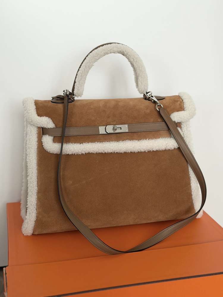 Hermes Kelly 35 Veau grizzly