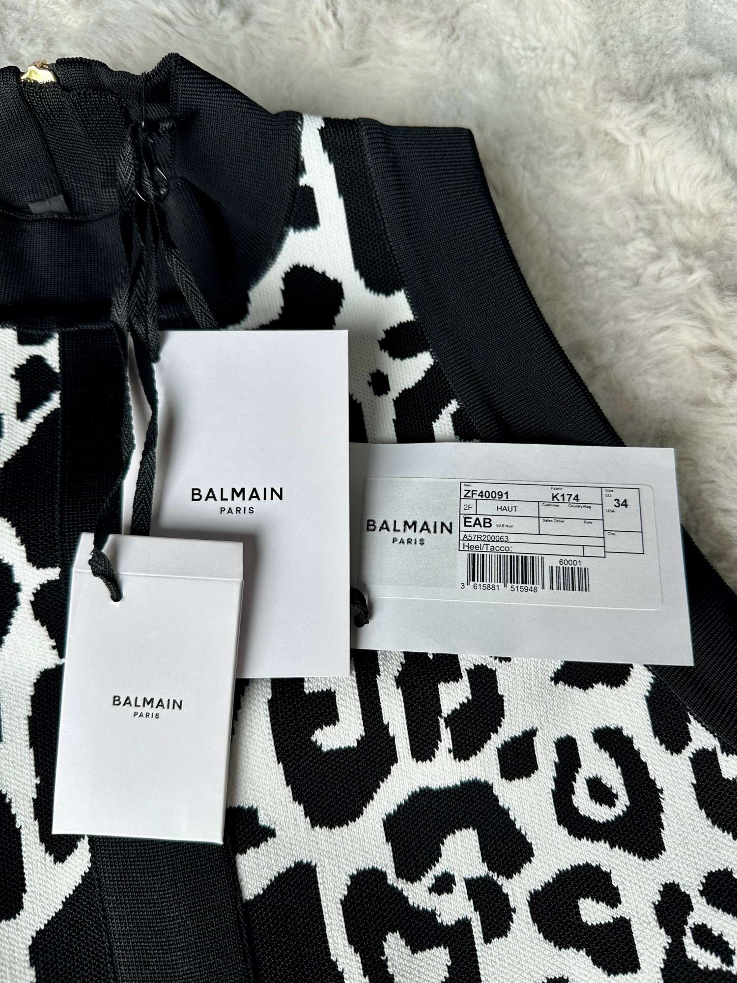 Balmain Leopard Jacquard Knit Crop Top & Mini Skirt Two-Piece Set