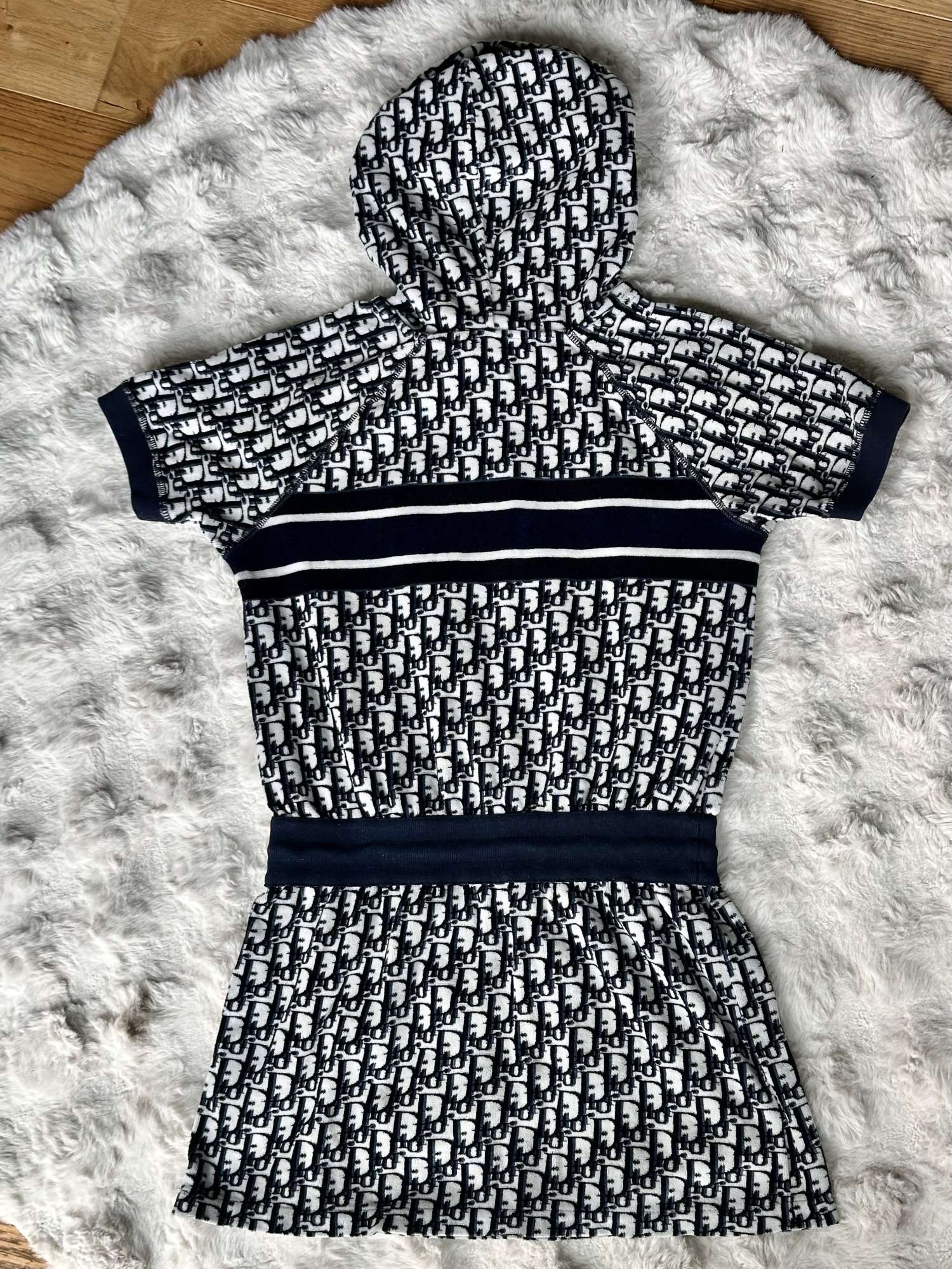 Dior Oblique hooded short dress