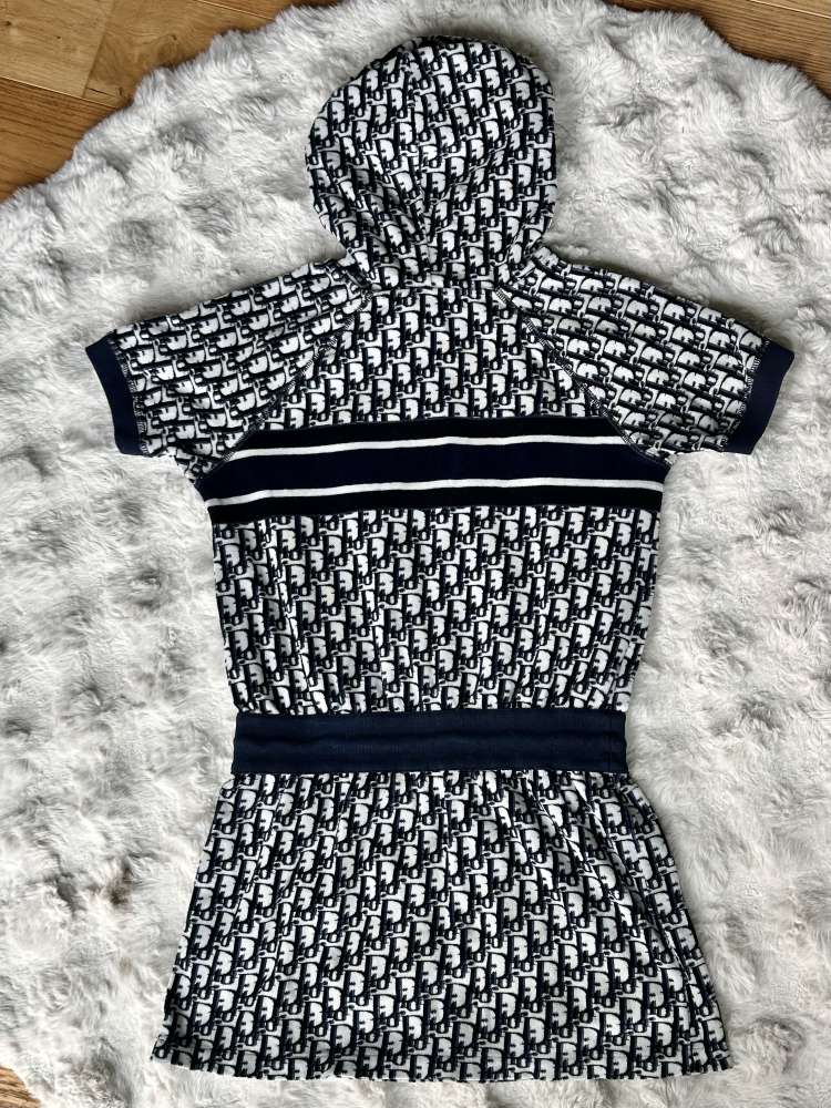 Dior Oblique hooded short dress
