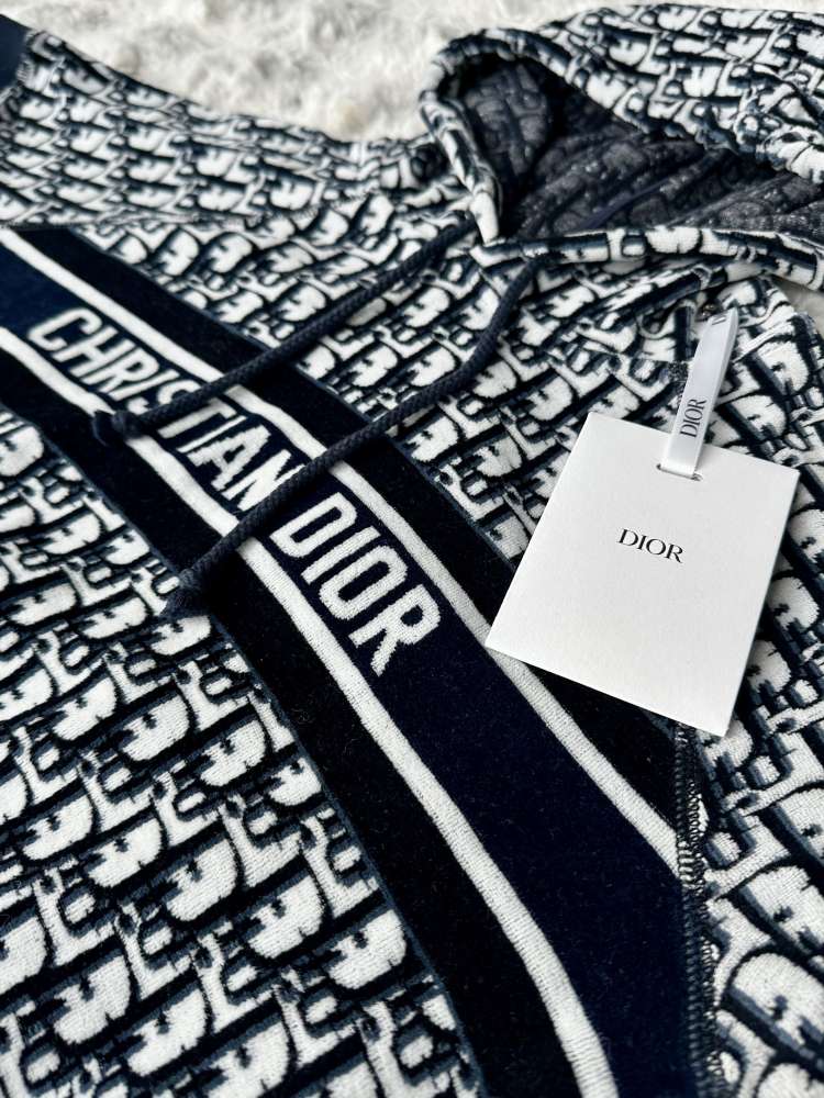 Dior Oblique hooded short dress