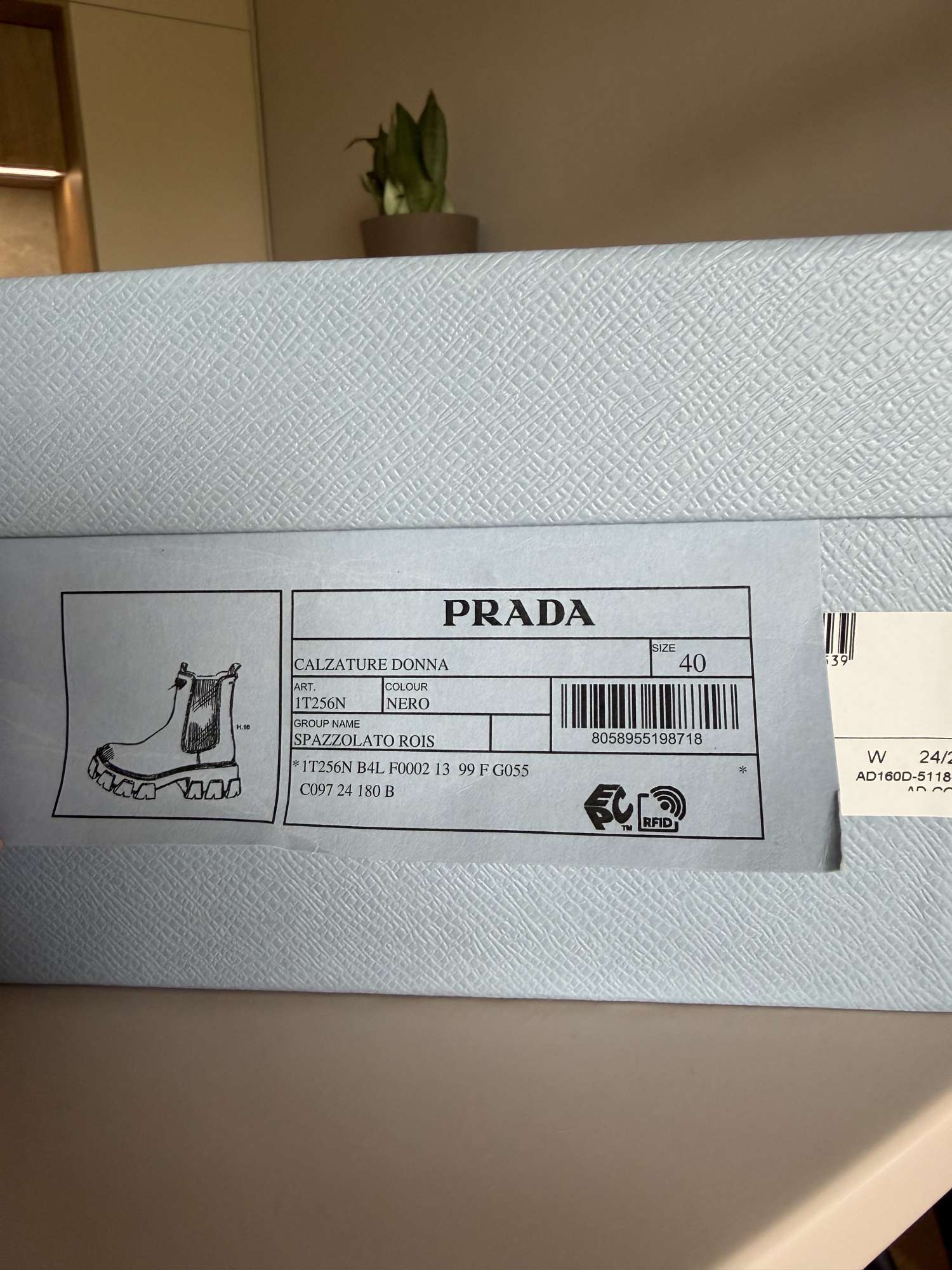 Členkové monolitové čižmy Prada 40