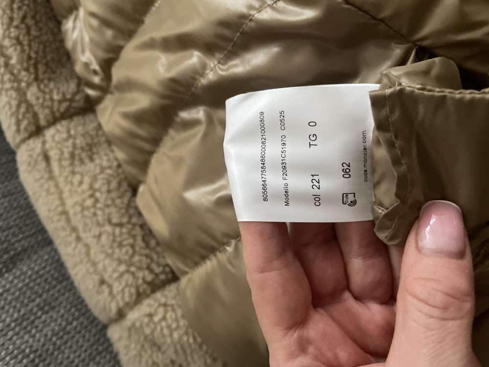 Moncler teddy coat
