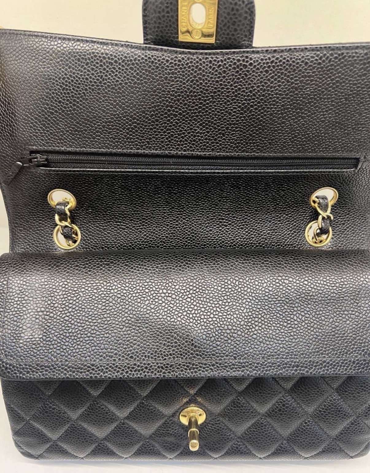 Chanel Double Flap Caviar