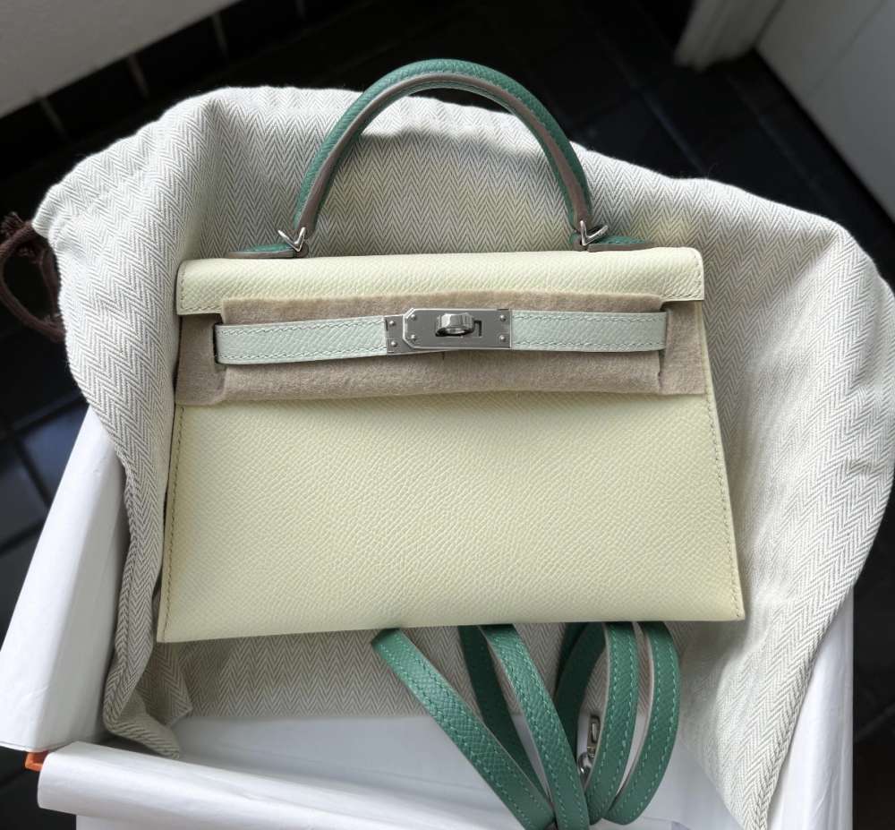 Hermes Mini Kelly tricolor