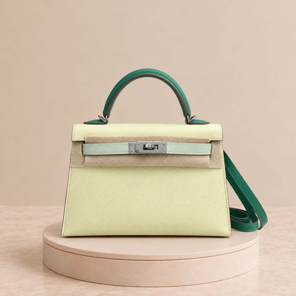 Hermes Mini Kelly tricolor