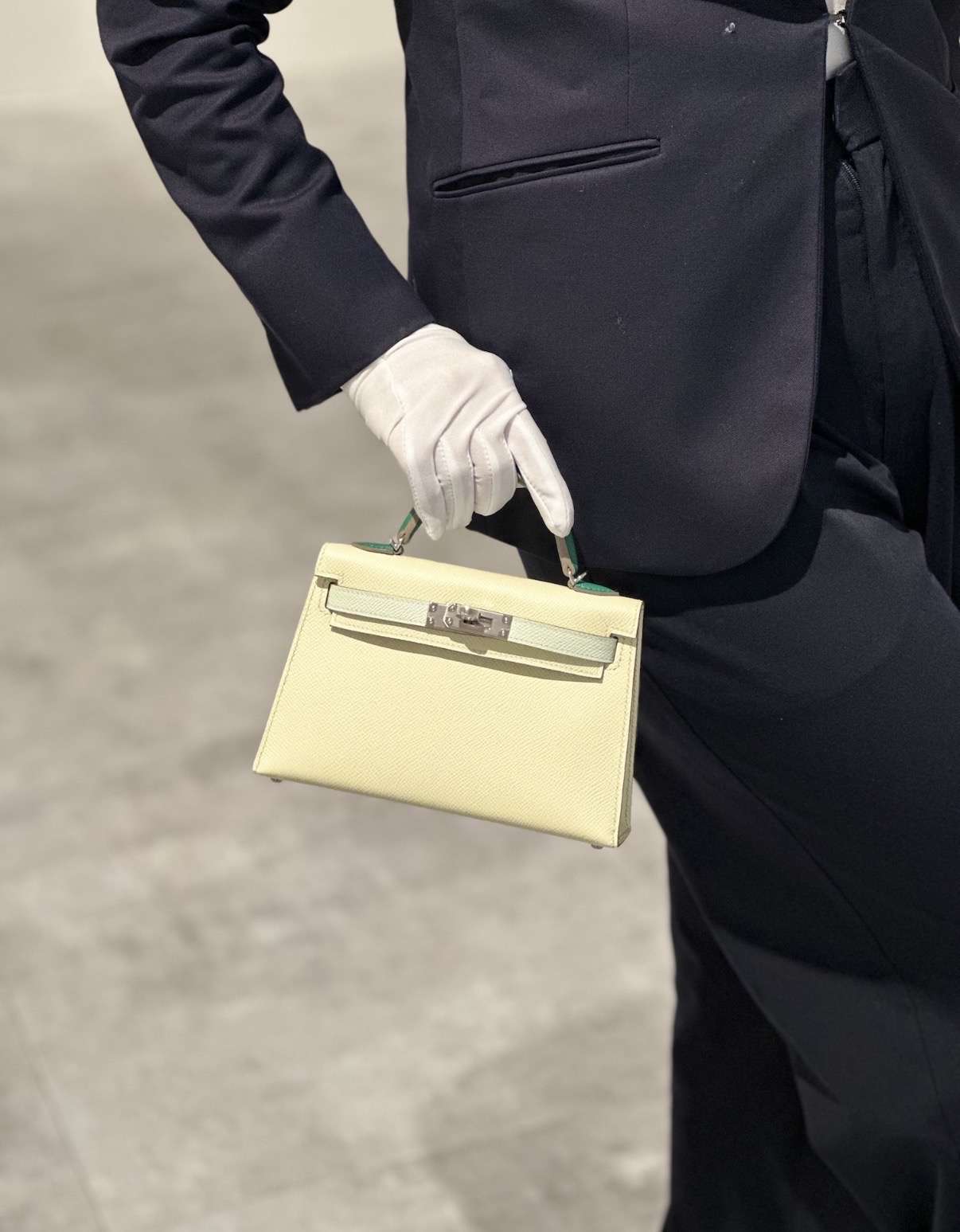 Hermes Mini Kelly tricolor