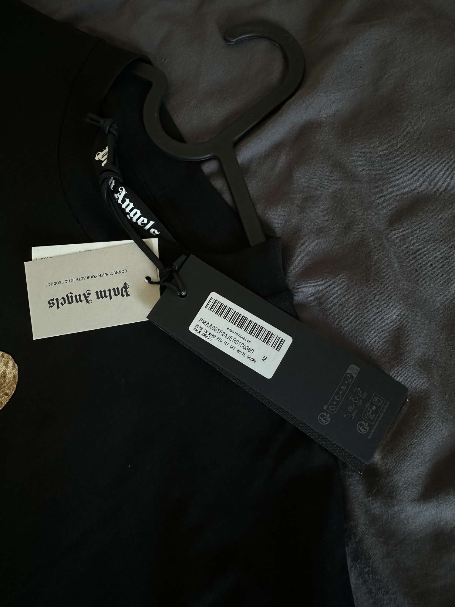 Palm angels tricko bear in mind, velkost M,