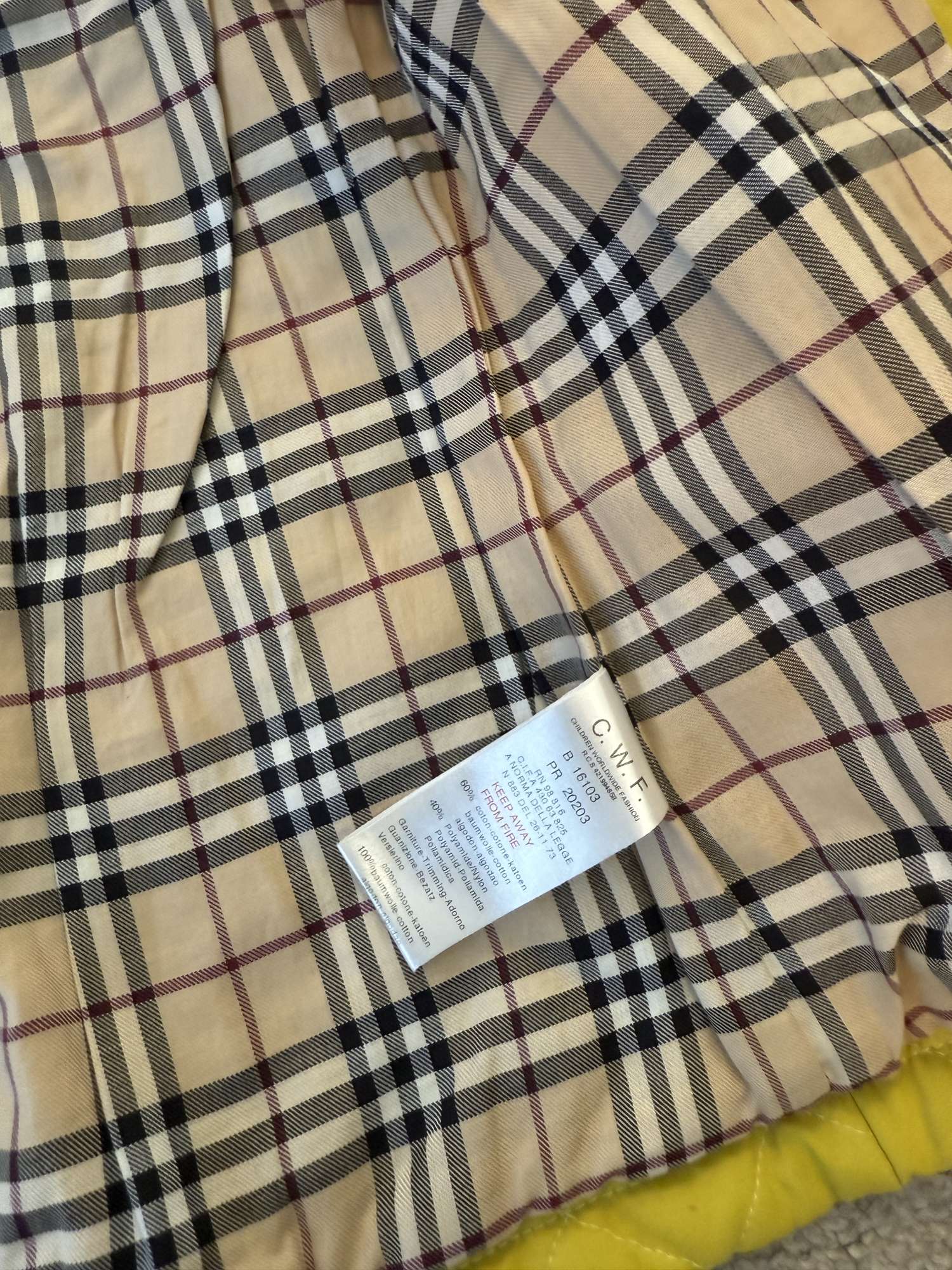 Burberry bunda