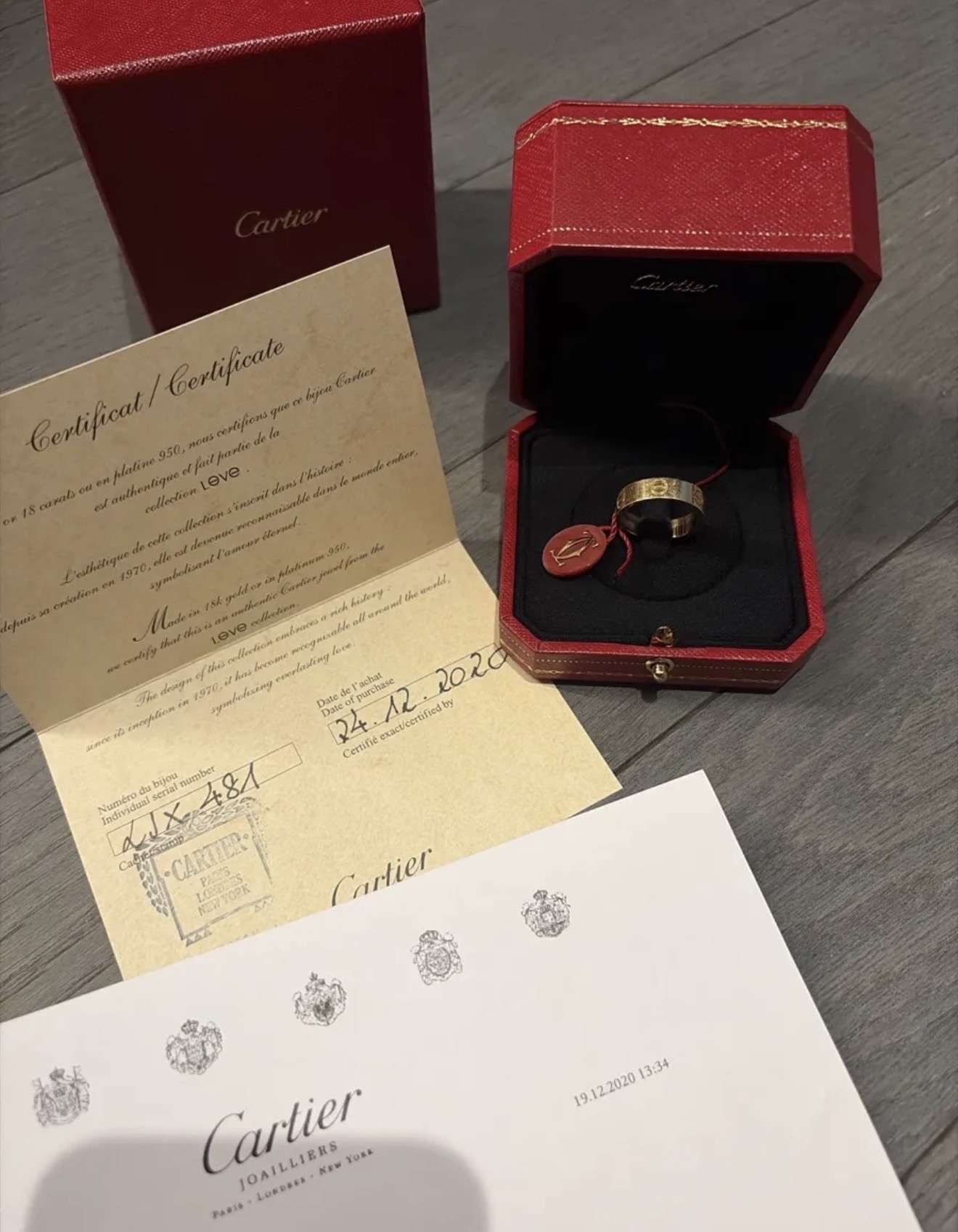 Cartier love prsteň