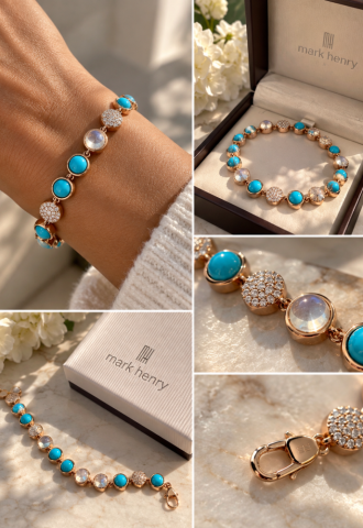 https://www.vipluxury.sk/Mark Henry turquoise náramok