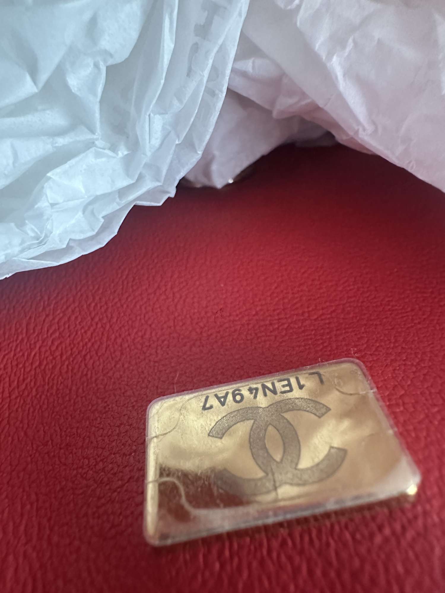 Chanel mini štvorcová jahňacia koža