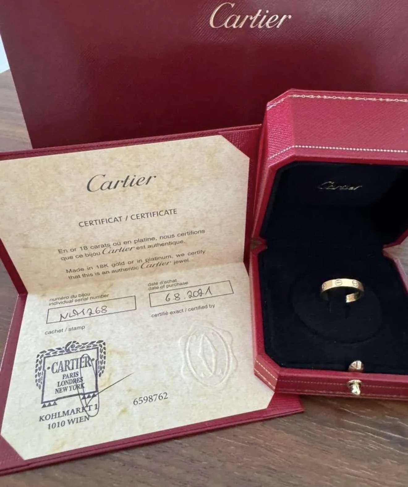 Cartier Love prsteň