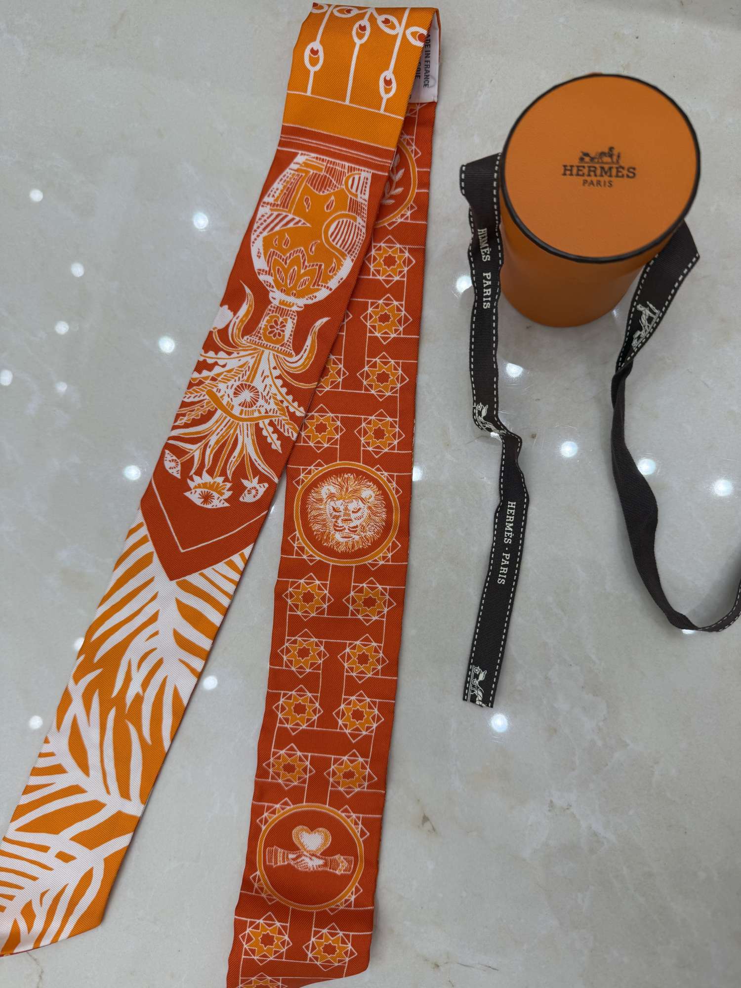Hermes twilly oranzova