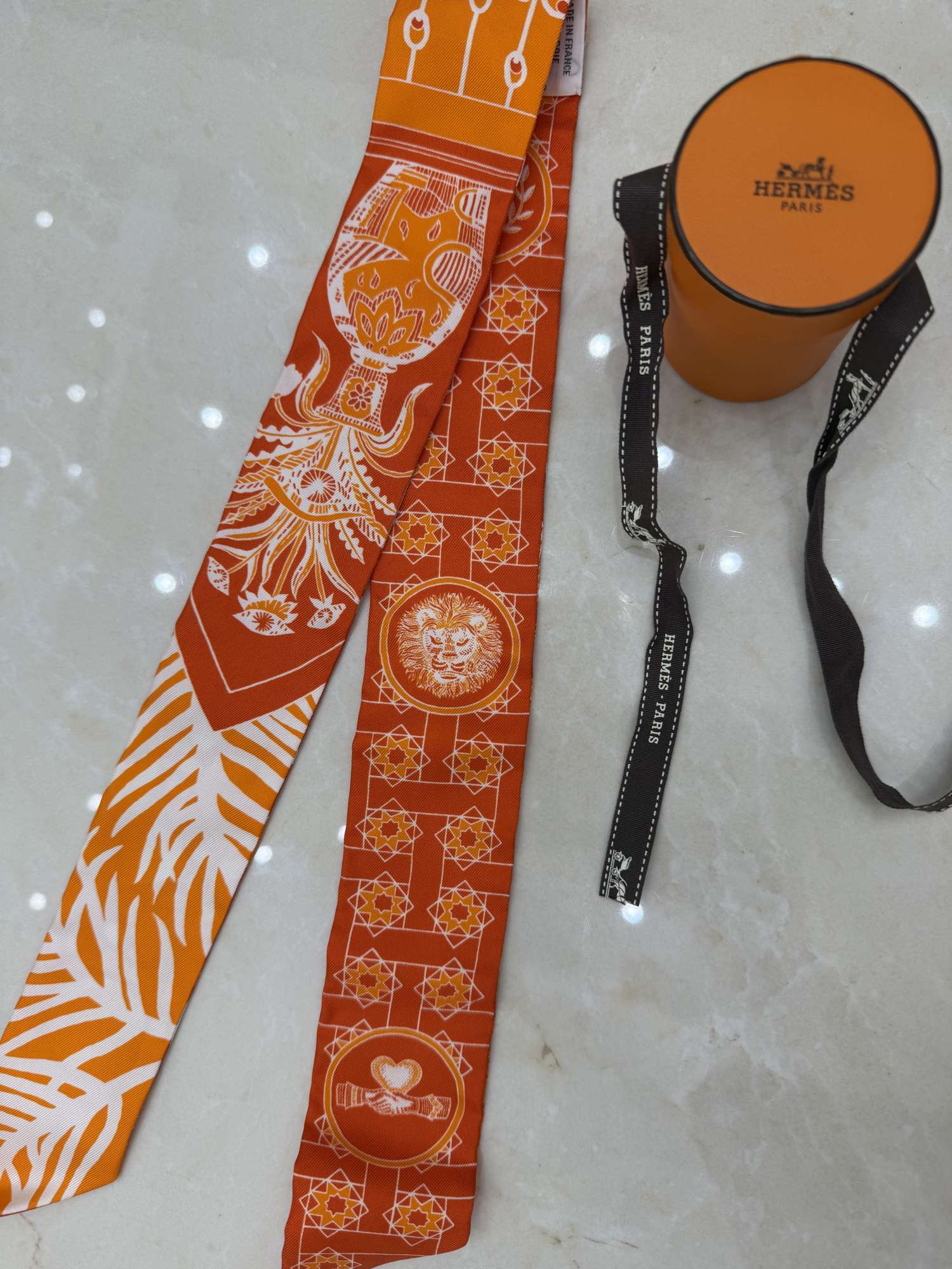 Hermes twilly oranzova