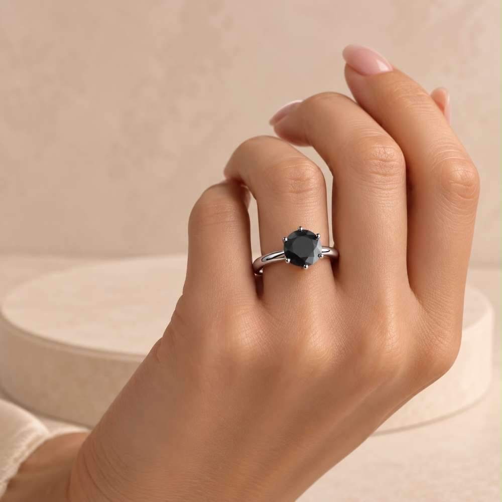 ALO Diamonds prsteň čierny diamant