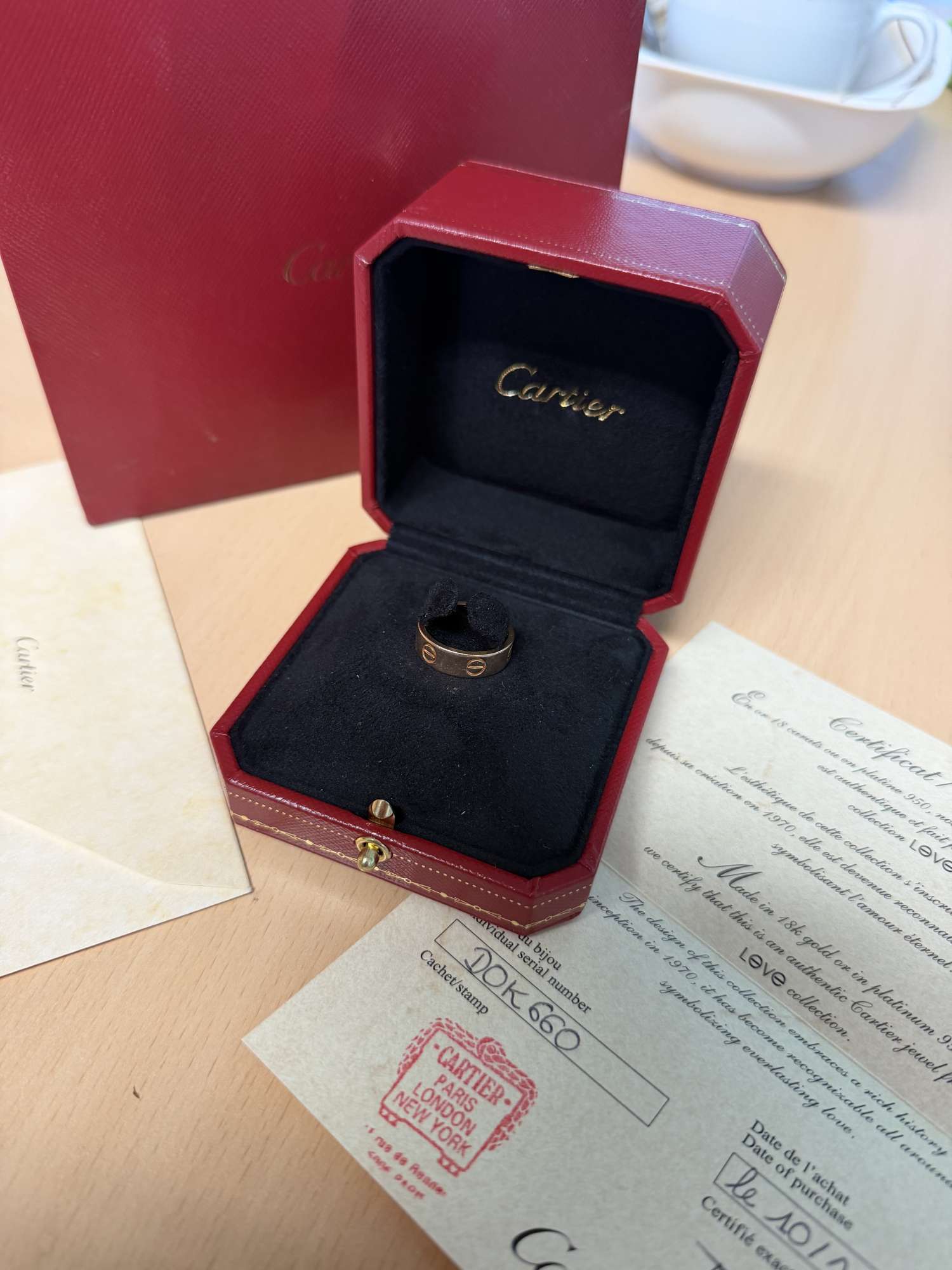 Cartier love prsteň