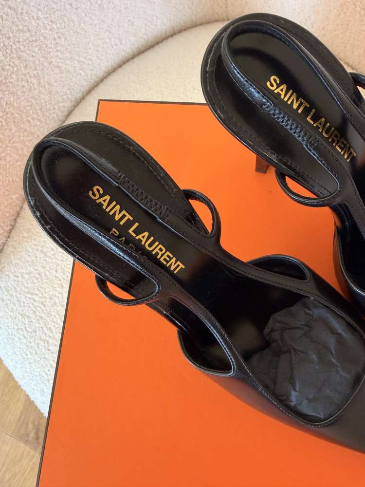 Saint Laurent Jeanne Slingback Pumps | veľ. 39 | Nenosené
