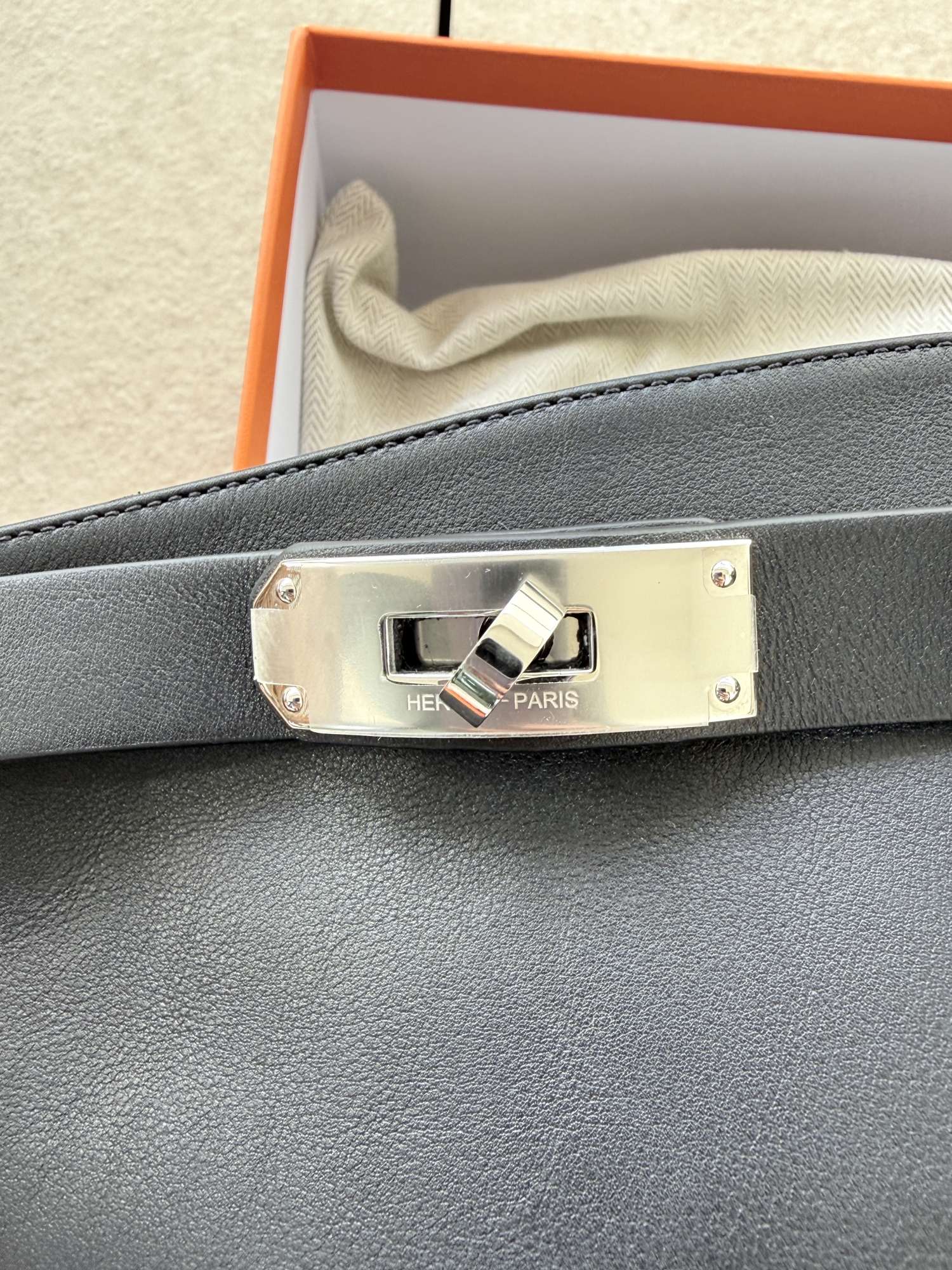 Hermès High Boots with Kelly lock