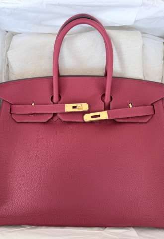 https://www.vipluxury.sk/Hermès Birkin 35 Togo Rouge Vif Gold Hardware