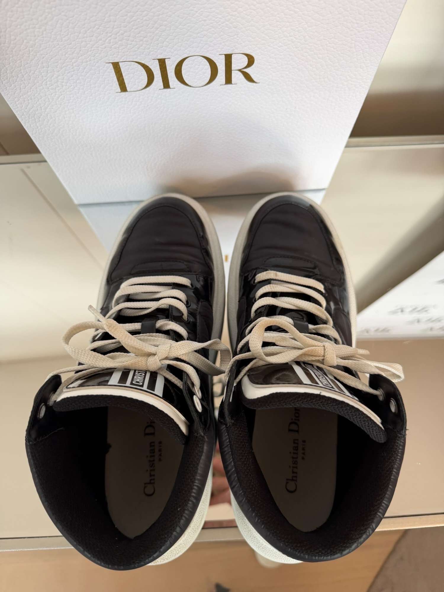 Dior kožené členkové tenisky