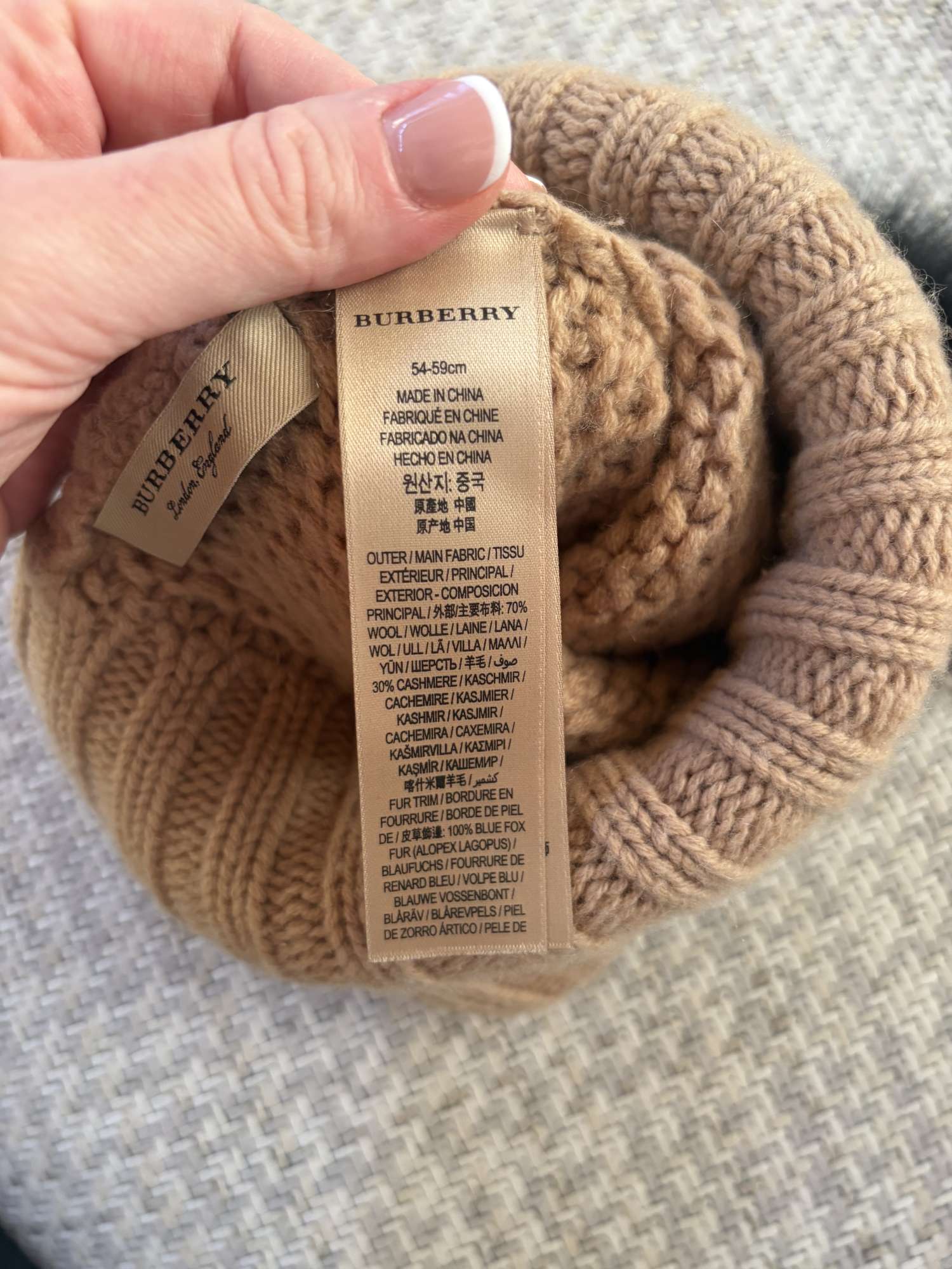 Čepice Burberry