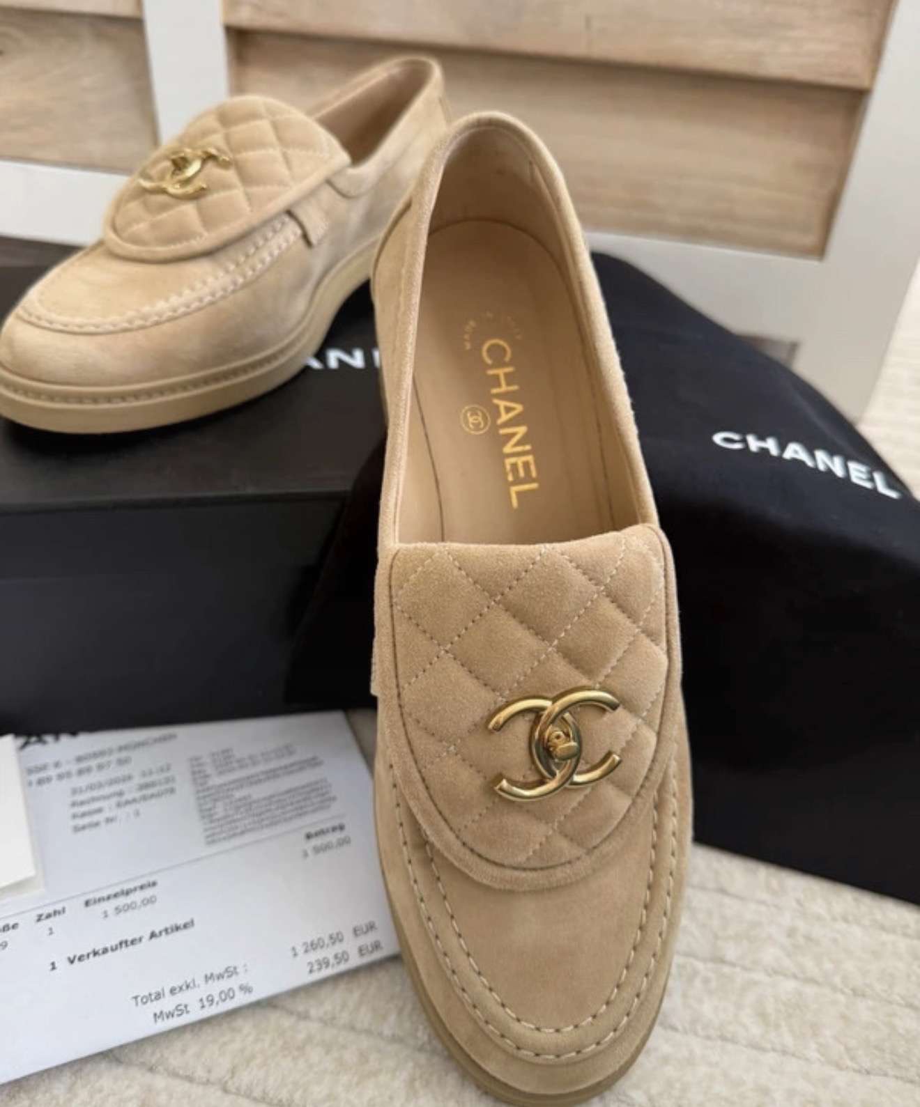 Chanel mokasinky