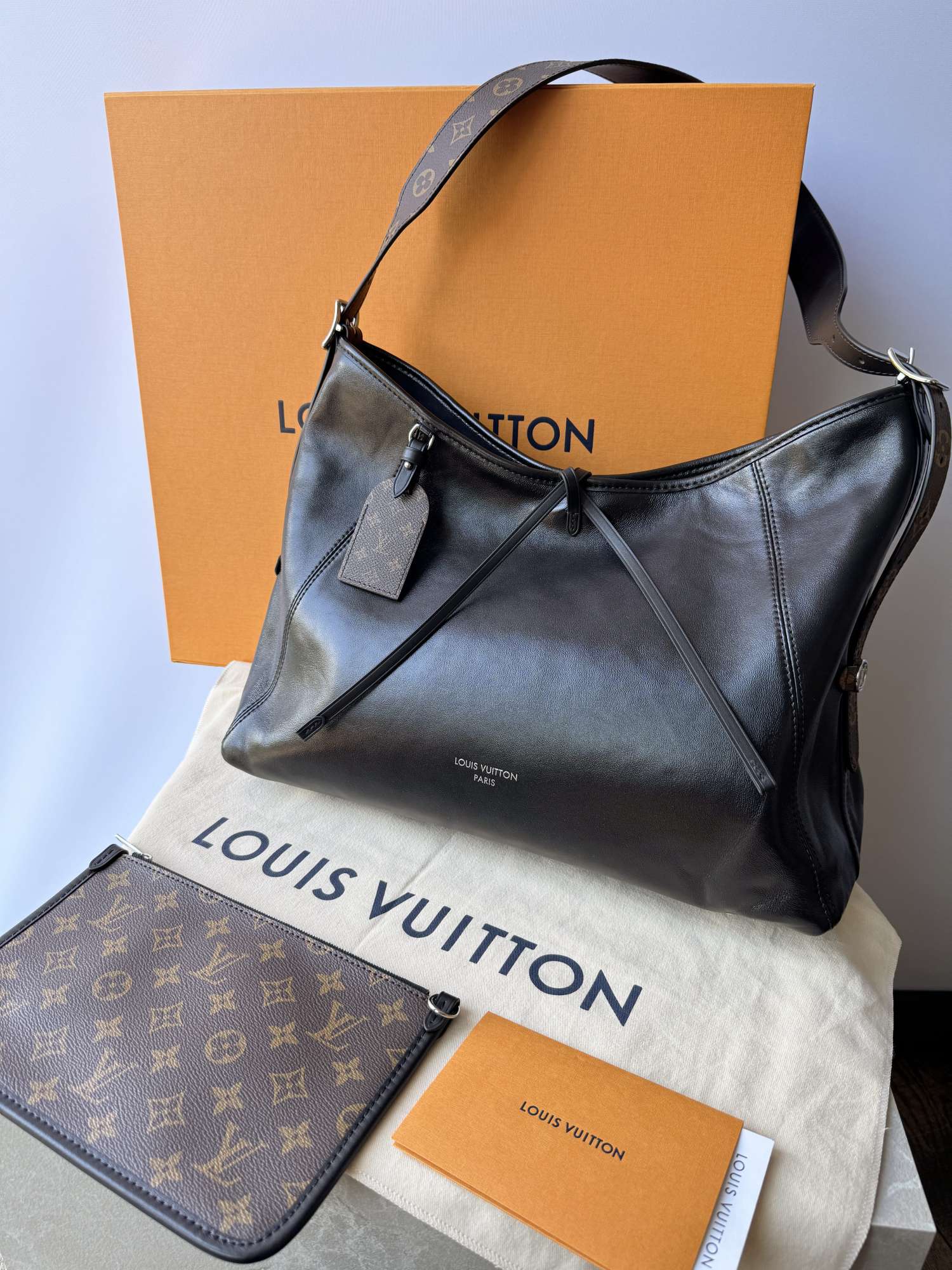 LOUIS VUITTON Carryall Vibe MM taška kabelka FULL SET